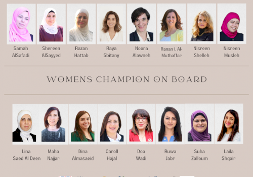 "Women Champions on Board Programme&rdquo; - Launched by Business Women's Forum-Palestine in collaboration with Jordan Institute of Directors (JIoD) and the support of Tasdeer Programme"
